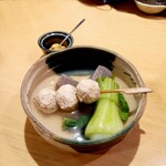 Kashibe - 京風おでん(青梗菜/蒟蒻 180円)(軟骨団子 280円)