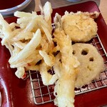 Tempura Meshi Ten Nosuke - かき揚げ、とり天