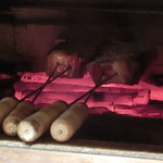 神戸牛炉釜炭焼ステーキ IDEA 銀座 - 炉釜の中