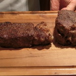 神戸牛炉釜炭焼ステーキ IDEA - 短角牛と神戸牛フィレ