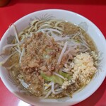 ラーメン二郎 - ミニ（ニンニク、ヤサイ少なめ、アブラ）