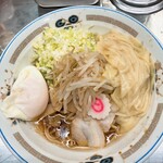 中華そば みたか - ワンタンメン油そば半熟卵付き