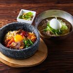 Stone-grilled bibimbap & Korean Cold Noodles