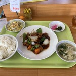 ラーメンサん太 - 料理写真:ランチ　酢豚(黒酢)