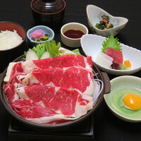 ■国産牛すき焼きご膳