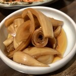 Pangyo Reimen - サービスで頂いた玉ねぎの漬物