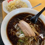 Ramen Resutoran Ninguru - チャーハンラーメンセット（北の国醤油+半チャーハン）