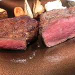 神戸牛炉釜炭焼ステーキ IDEA - 短角牛と神戸牛フィレ