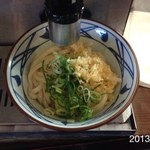 Marugame Seimen - 2013.11.16(土)11時52分 温めずそのままのかけ並280円 今日、今のこの麺質は、過去の丸亀製麺で、ナンバーワン！