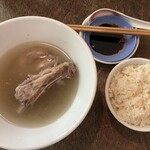 松記鶏飯 - ランチC 肉骨茶1,100円