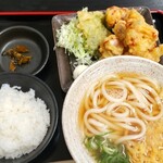 うどん処 龍太郎 - 料理写真:鶏の天ぷら定食