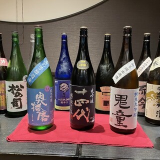 プレミアム日本酒も豊富に揃えております！