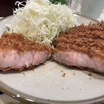 丸和 - ロースカツ断面