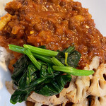 バランサ - 自家製塩豚とレンズ豆のカレー
