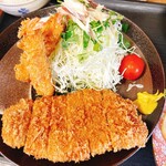 Tonkatsu Katsumi - エビフライとロースカツ定食