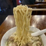 広州市場 - 粗びき肉汁雲呑麺(塩)