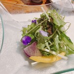 金市朗 - 豆腐と水菜サラダ(ハーフ)