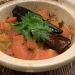 一輩子吉華 - トマトと干し筍（熊本県産 球磨産）と牛肉の煮物