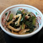 Kikusui - 小松菜と油揚げの煮びたし