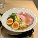 和バル 白金魚 - すっぽんラーメン（白）¥1000ライス付き