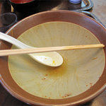 Ichizenya - 完食。すり鉢丼はかなり大きいです。