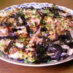 かどや - モダン焼き：ベーコンとチーズを入れましたが，外からはわかりませんね。