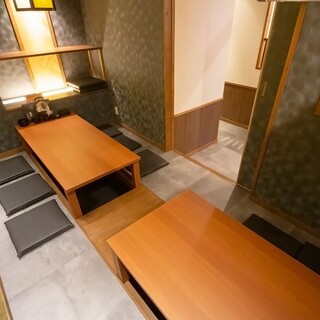 完全個室で掘りごたつ。6名様～１０名様まで