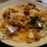 タイ料理バンセーン - ・恒例のガパオ混ぜ混ぜ(イサーンのおばちゃんに習った)