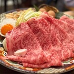 Wagyuu Sukiyaki Nikunohiroshige - A5黒毛和牛サーロイン