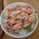 北海道温根湯温泉 大江本家 - 朝食のバイキング　ネギトロ丼