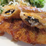 MY STYLE フォー - ベトナ揚げム春巻き、白身フライ、サラダ