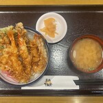 Tendon Tenya - かにと海老の冬天丼（小盛）　870円（税込）