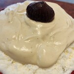 こひる庵 - たっぷりの栗ソースと渋川煮が絶品ですよ♪