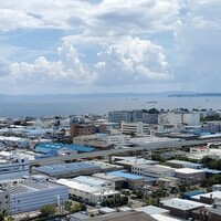 鉄板焼レストラン八景 - 窓際テーブル席からの東京湾(前回2023年8月撮影)