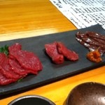 石臼挽き手打 蕎楽亭 - 会津の馬刺し盛