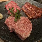 渋谷焼肉 KINTAN - 赤身肉盛り合わせ