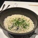 洋食 Matsushita - 牡蠣のピラフ　炊き上がり状態
