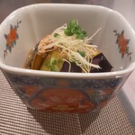 小料理や 野里たけ - 茄子のそぼろあんかけ