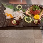 小料理や 野里たけ - アオリイカとマグロのすきみ