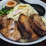 麺屋 金獅子 - チャーシューカレーつけ麺の麺のほう