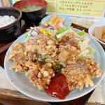 笑福亭 - とりもも肉唐揚げ定食