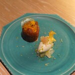 apothéose - ジャスミンクリーム、ベルガモットクリーム、田口みかんのジュレ、クリームブリュレ