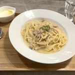 la radice - 魚介のラグーのカリフラワークリームソーススパゲティ