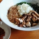 麺屋　むじゃき - まぜそば700円＋辛肉味噌ハーフ50円