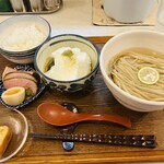 中華そば麦右衛門 - 今年も2回伺いました！ひやかけとろろ中華そば(^ ^)