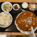 東方明珠飯店 - マーボー豆腐定食（辛さ 大）
