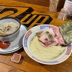 麺屋 Somie's - 新麦きたほなみ100%の麺に豚鶏煮干しスープのつけ麺