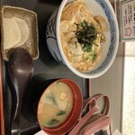 正流 田舎そば - 季節限定かきとじ丼