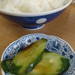 江ちゃんラーメン - 安定の胡瓜(^q^)