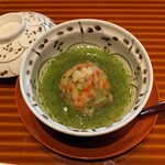 本城 - 【蒸し物】　鴨まんじゅう　蕪のあんかけ